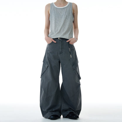 MADWITCH OVERSIZE WORK PANTS #A602