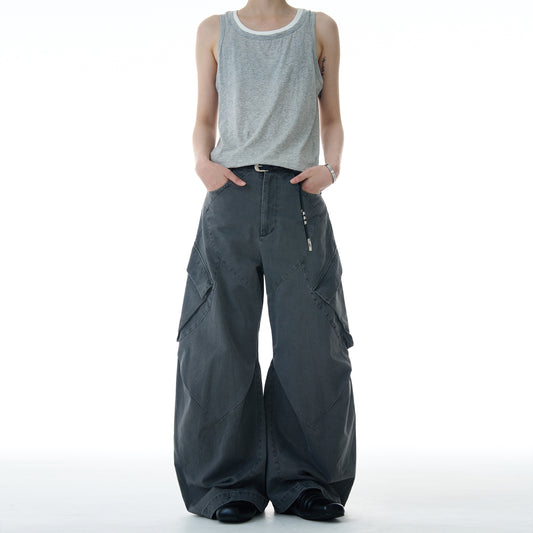MADWITCH OVERSIZE WORK PANTS #A602