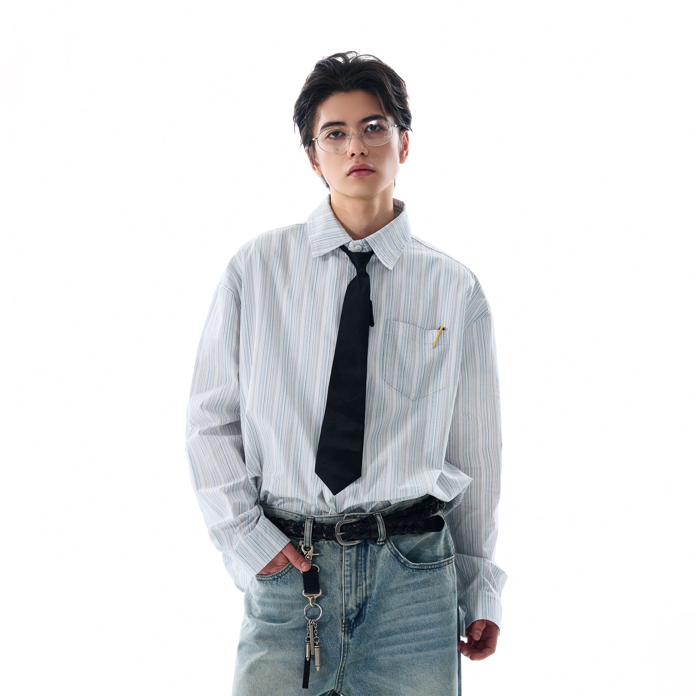MADWITCH PREMIUM STRIPED SHIRT #L588