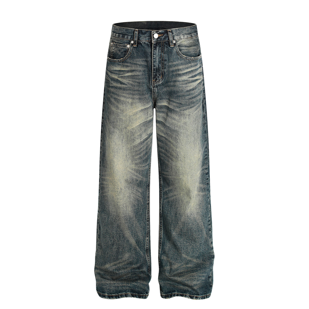 MADWIT DISTRESSED STRAIGHT JEANS #FX082