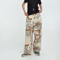 MADWITCH DESERT-CAMO WIDE-LEG RELAXED PANTS #Z353