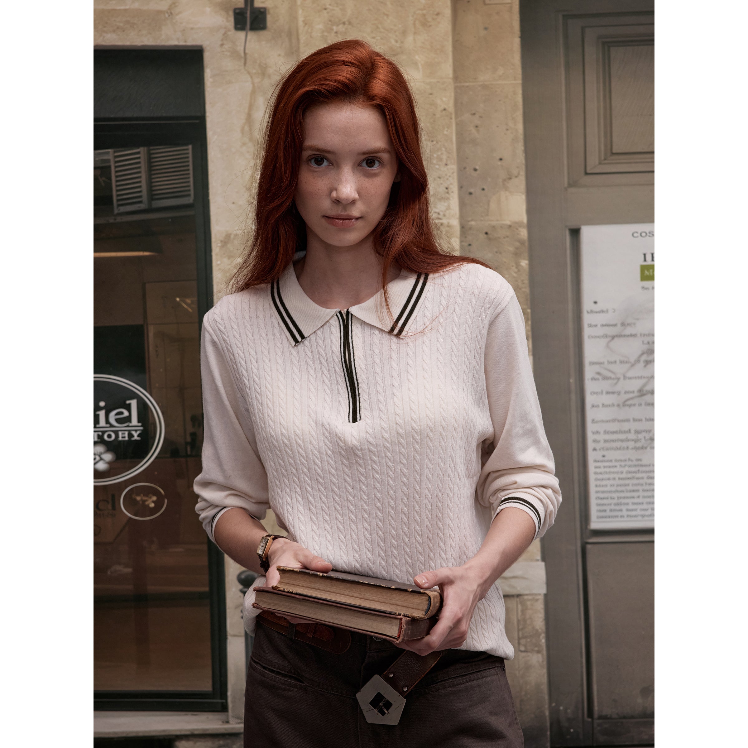 MADWITCH PREPPY CABLE KNIT #51132