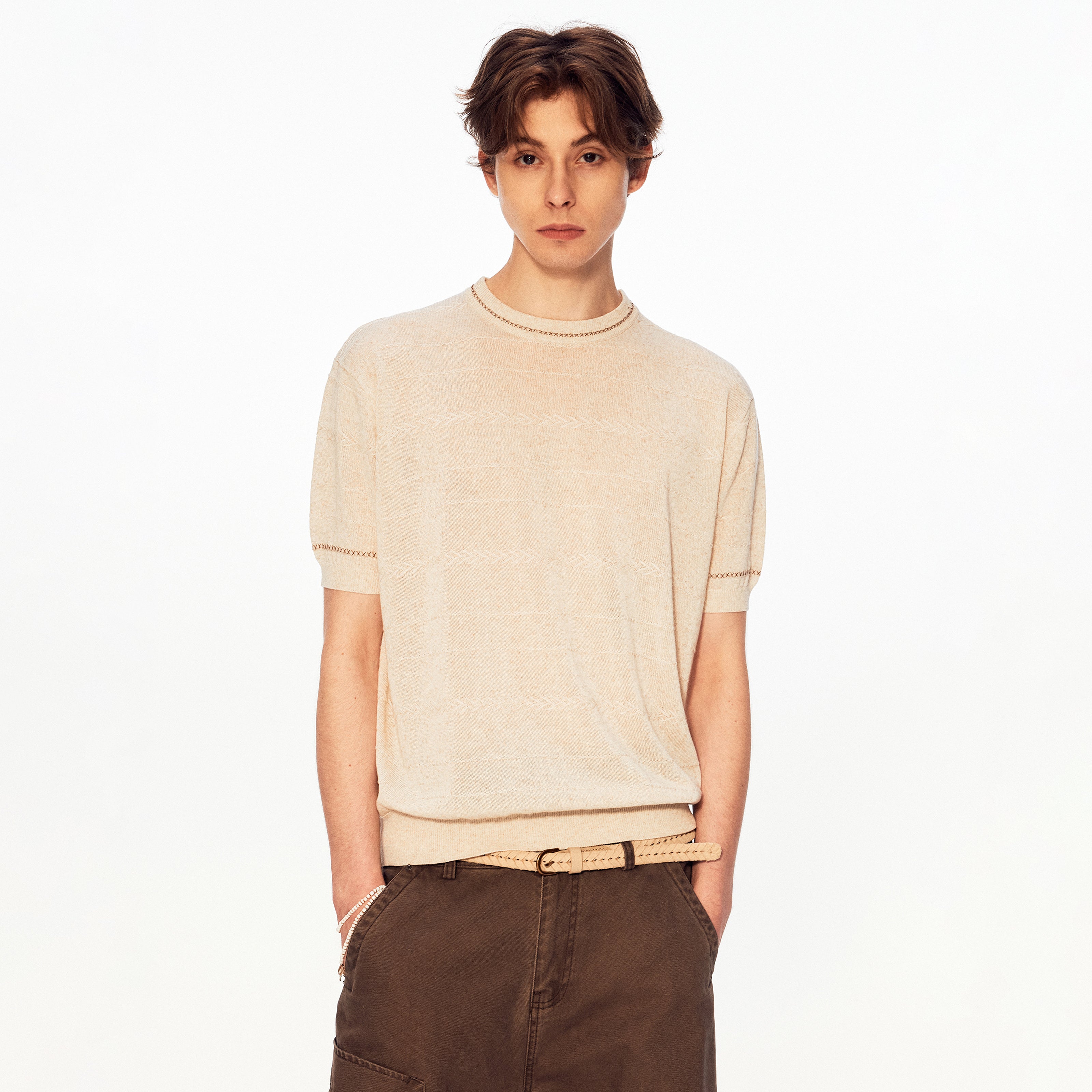 MADWITCH HERITAGE LINEN BLEND TEE #27495