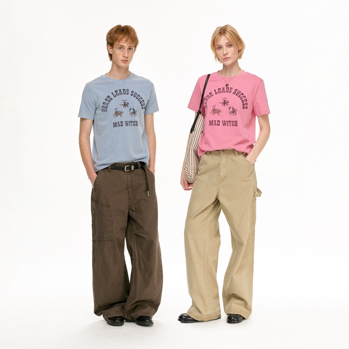 MADWITCH WESTERN PRINT COTTON TEE MD4325 - MadWitch Store