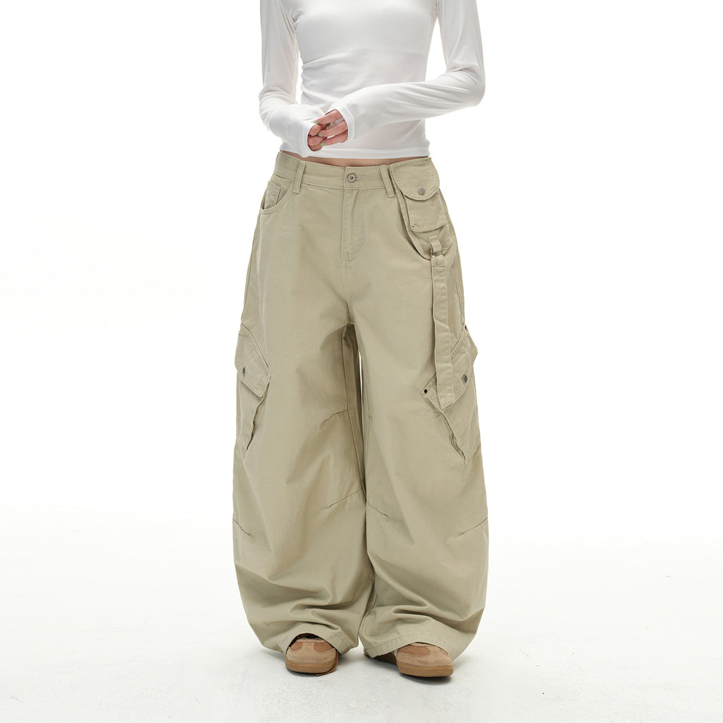 MADWITCH UTILITY SLUNG TROUSERS #H5787