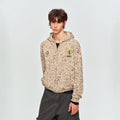 MADWITCH LEOPARD-PRINT EMBROIDERED CROPPED ZIP HOODIE #2604WY7021