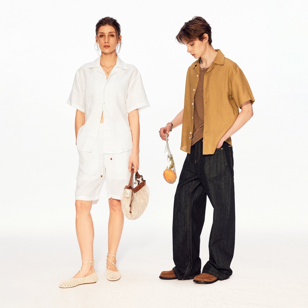 MADWITCH VINTAGE LINEN SEAGULL SHIRT 36510 - MadWitch Store
