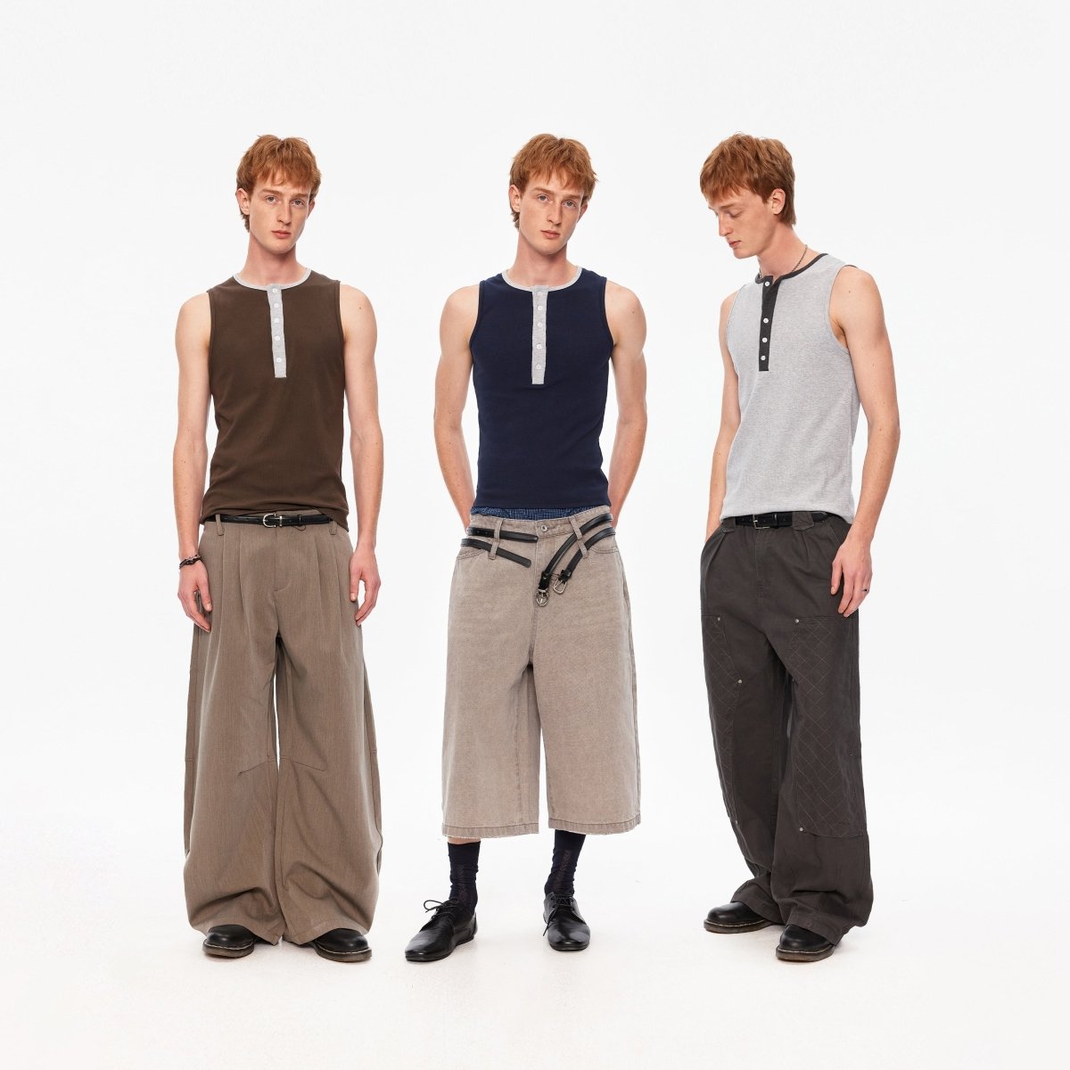 MADWITCH VINTAGE COLORBLOCK TANK 9592 - MadWitch Store