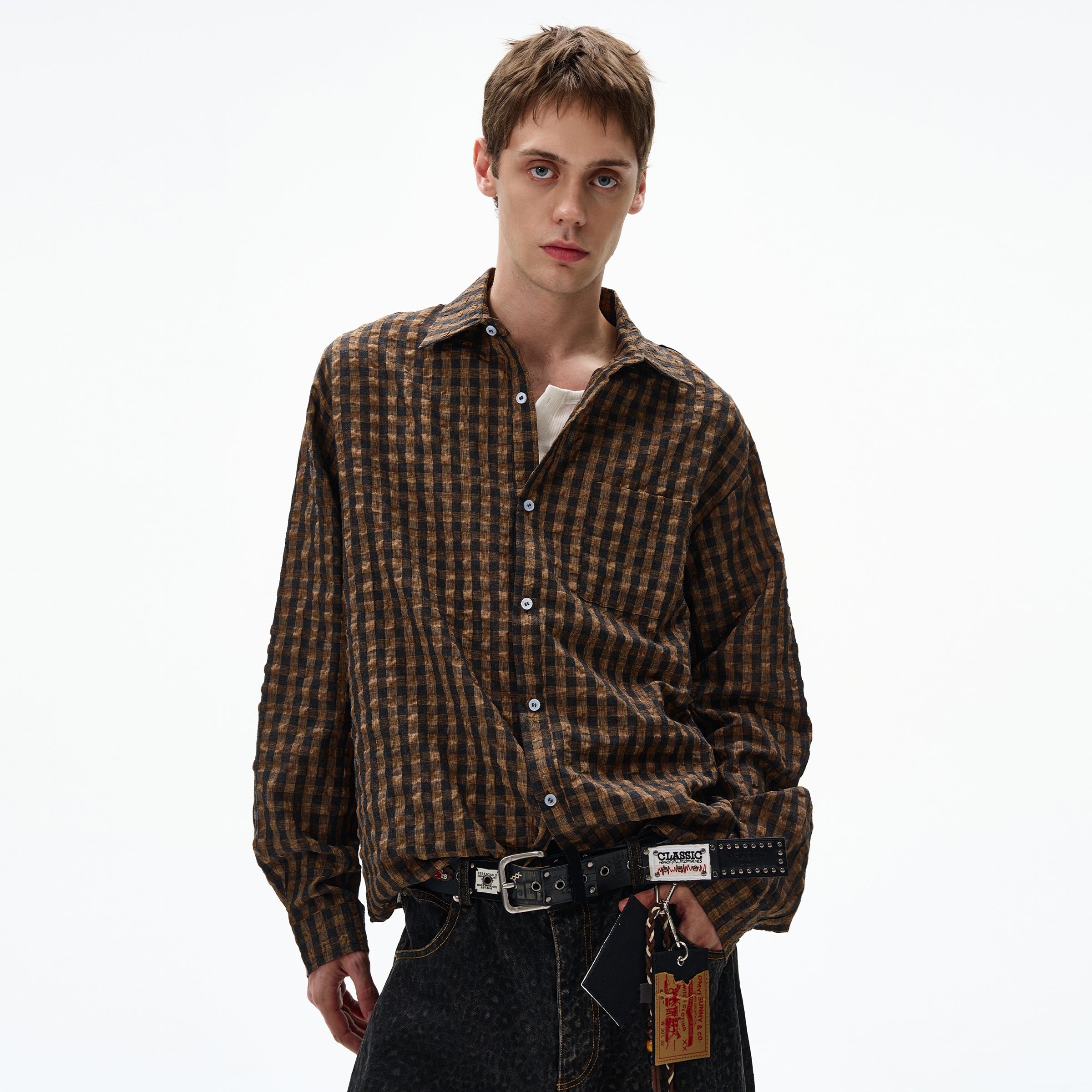 MADWITCH UNISEX BUBBLE GAUZE SHIRT #CR6237