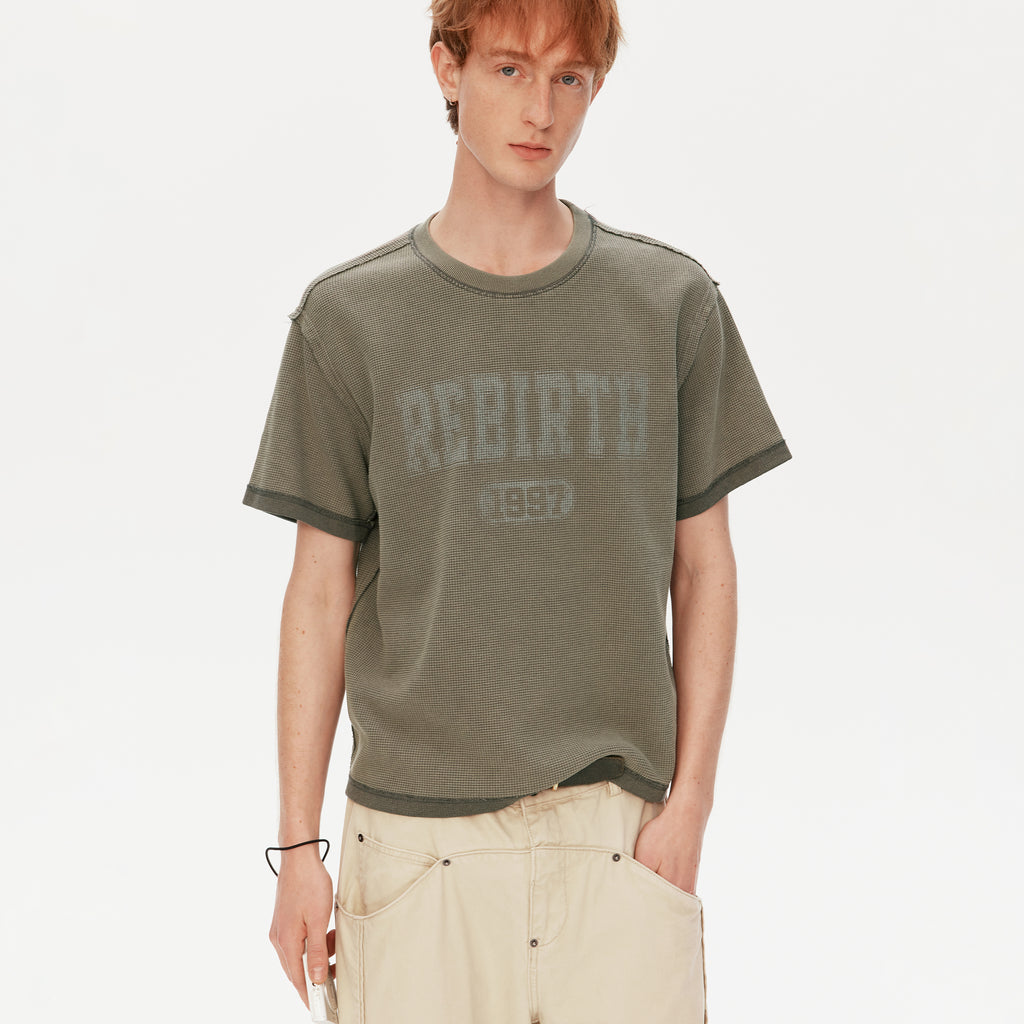 MADWITCH VINTAGE LETTER TEE #AW26020