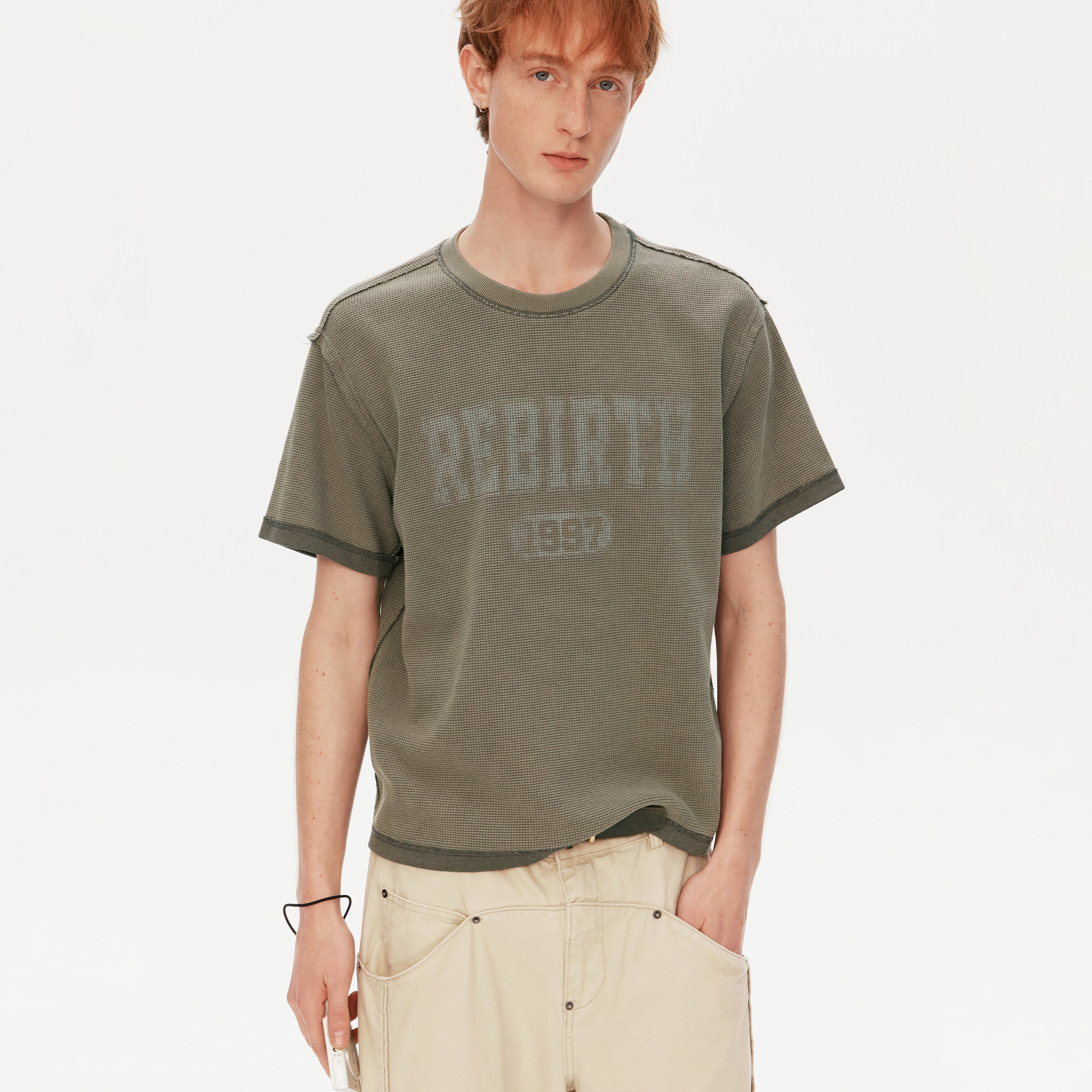 MADWITCH VINTAGE LETTER TEE #AW26020