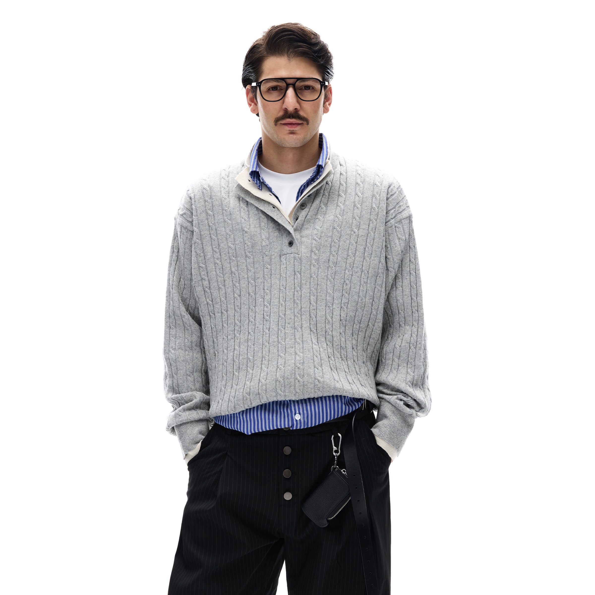 MADWITCH OLD MONEY KNIT SWEATER #25078