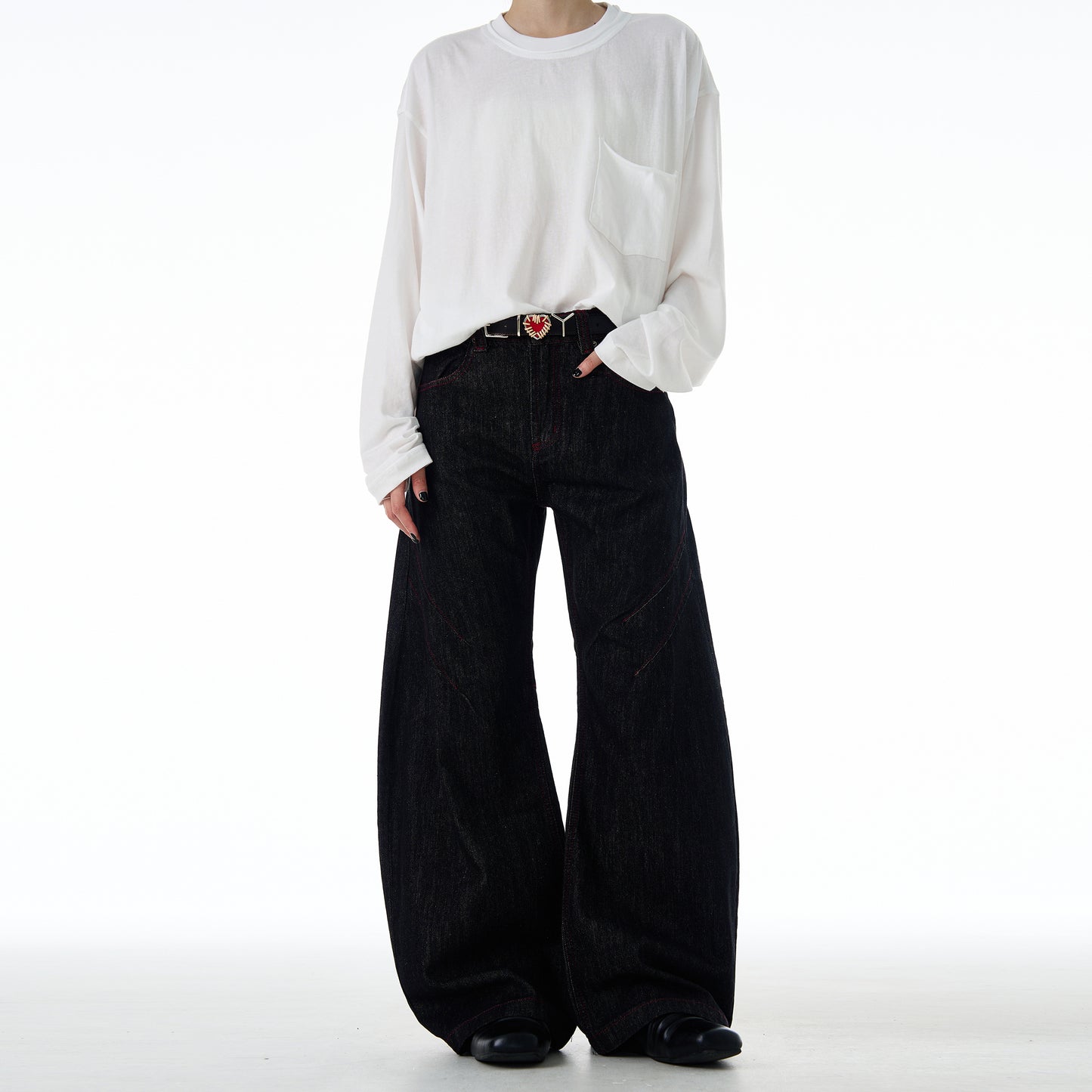 MADWITCH VINTAGE ANKLE-WRAP DENIM #G6697