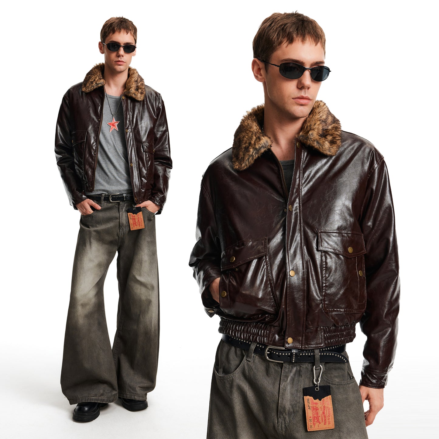 MADWITCH UTILITY FUR COAT #AK085
