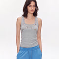 MADWITCH BUTTON-TRIM SQUARE-NECK TANK TOP #G26381