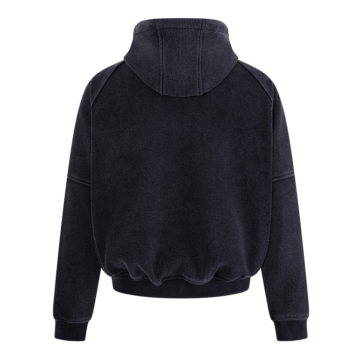MADWITCH WAFFLE-KNIT BUCKLE-CLOSURE HOODED JACKET #AW26154
