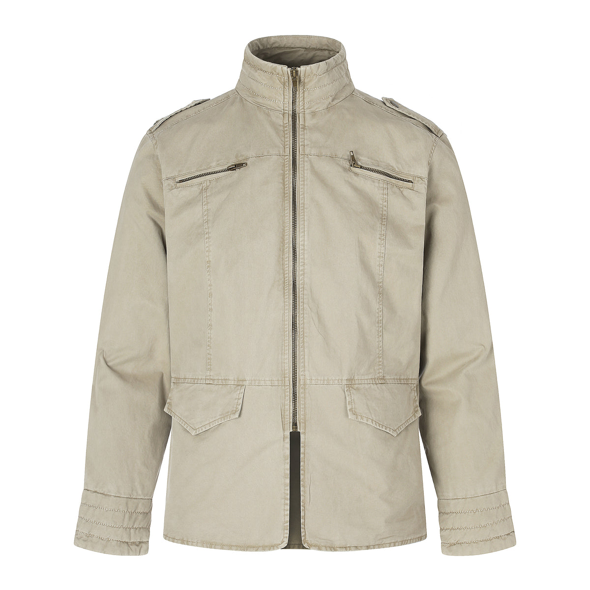 MADWITCH EPAULET MULTI-POCKET WASHED UTILITY JACKET #CW1381N