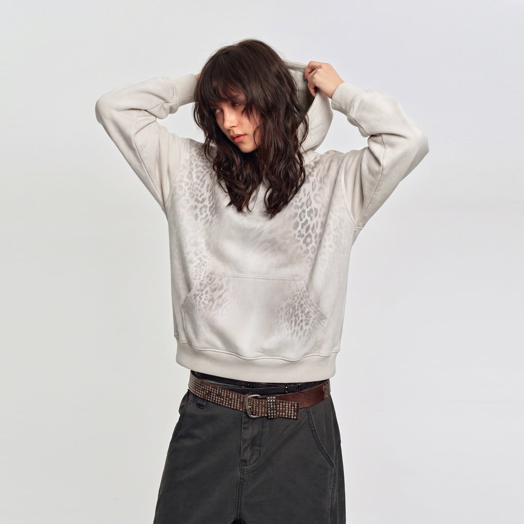 MADWITCH GRADIENT LEOPARD-PRINT HOODIE #27608