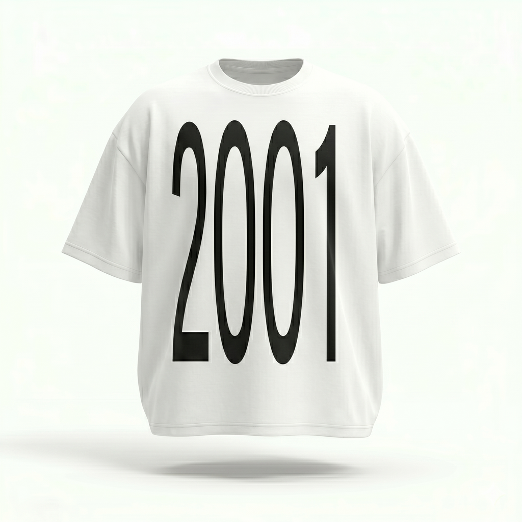 MADWITCH VINTAGE YEAR PRINT TEE #M1116