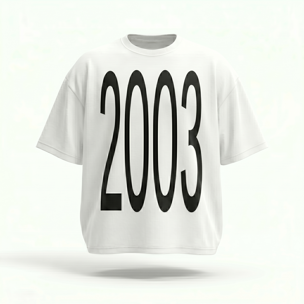 MADWITCH VINTAGE YEAR PRINT TEE #M1116
