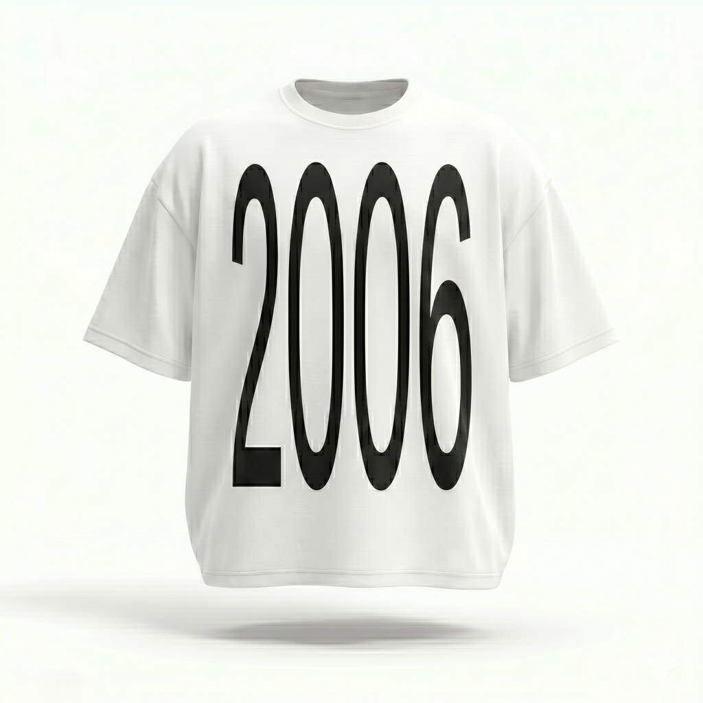 MADWITCH VINTAGE YEAR PRINT TEE #M1116