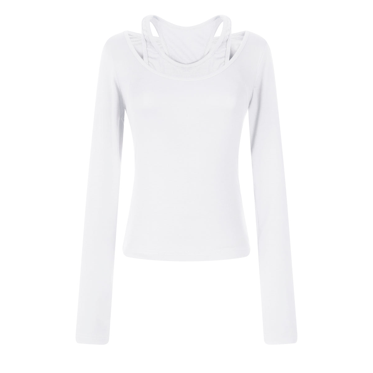 MADWITCH OFF-SHOULDER TWO-PIECE CROPPED LYOCELL TOP #C2026366