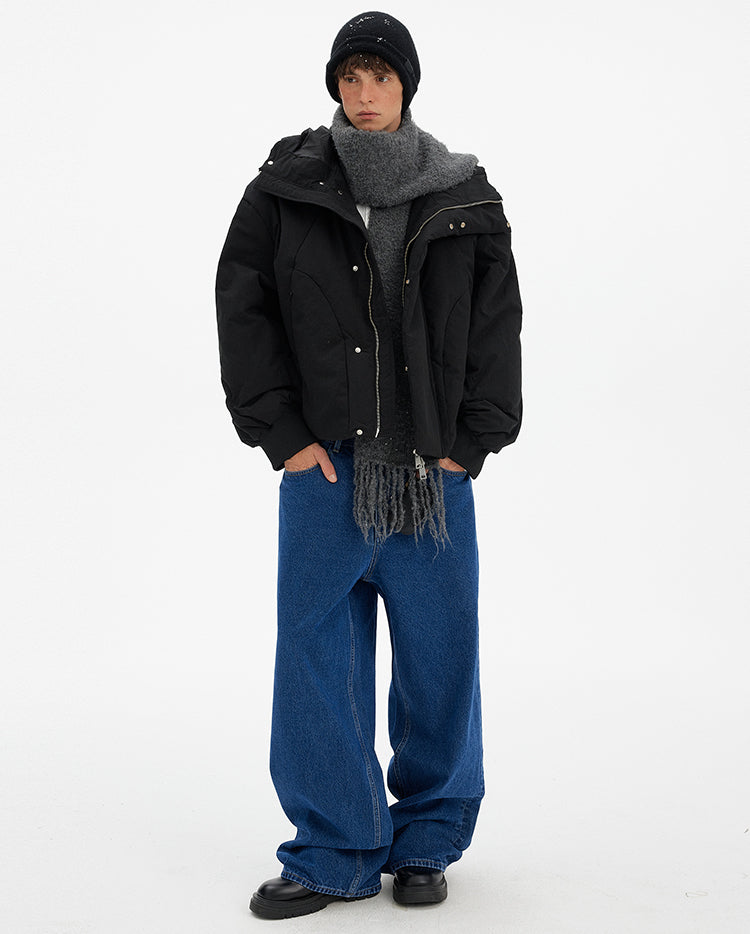 MADWITCH DECONSTRUCTED HOODED DOWN JACKET #N1715
