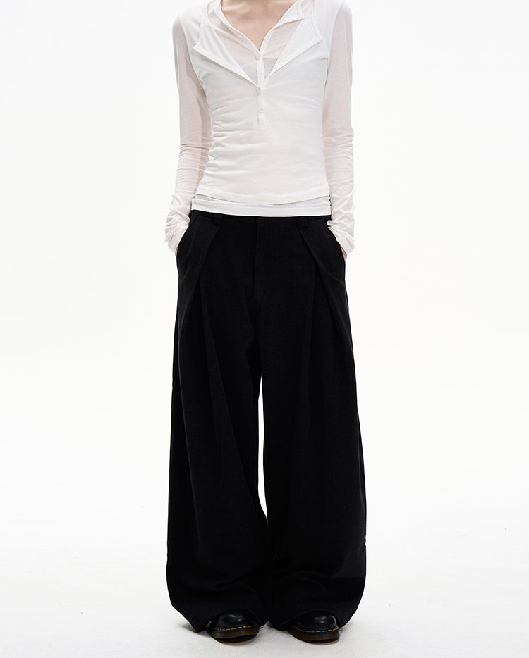 MADWITCH PLEAT DRAPE TROUSERS #UTU038