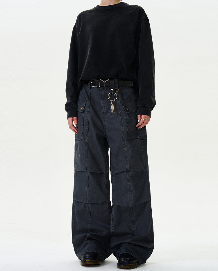 MADWITCH STRAIGHT-LEG CARGO PANTS #F9028