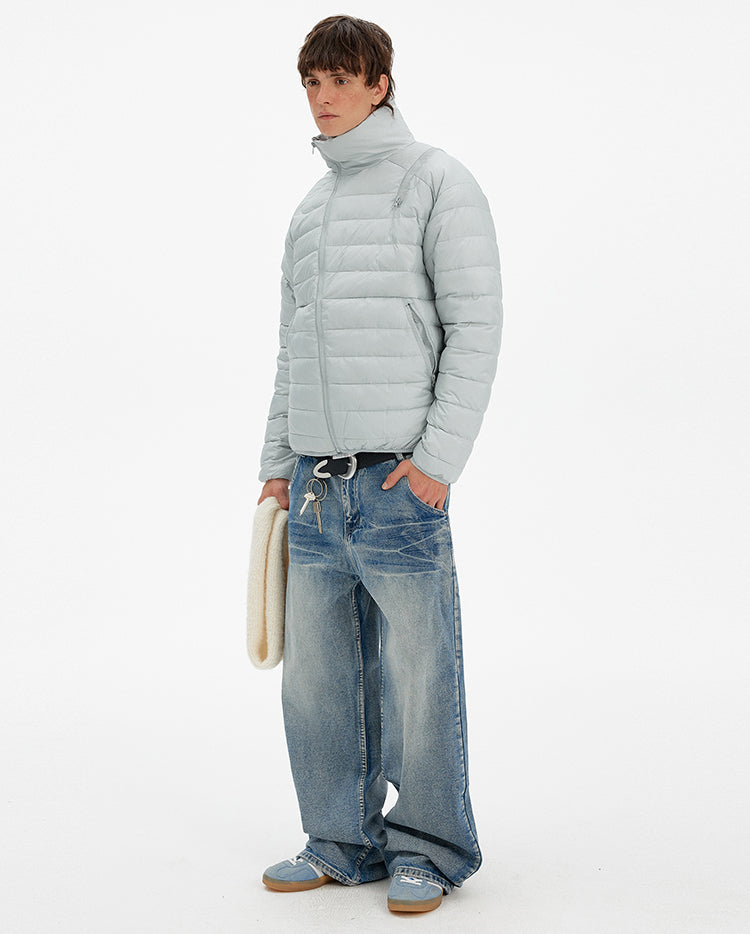 MADWITCH MINIMALIST ZIP PUFFER JACKET #BM313