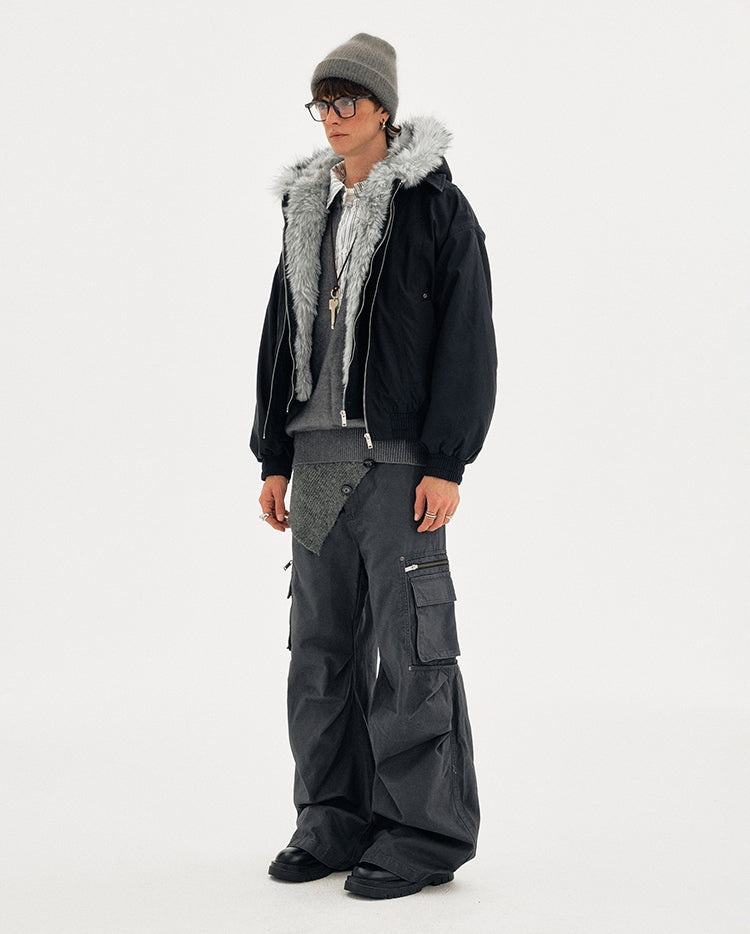 MADWITCH FAUX SHEAR PARKA #990919