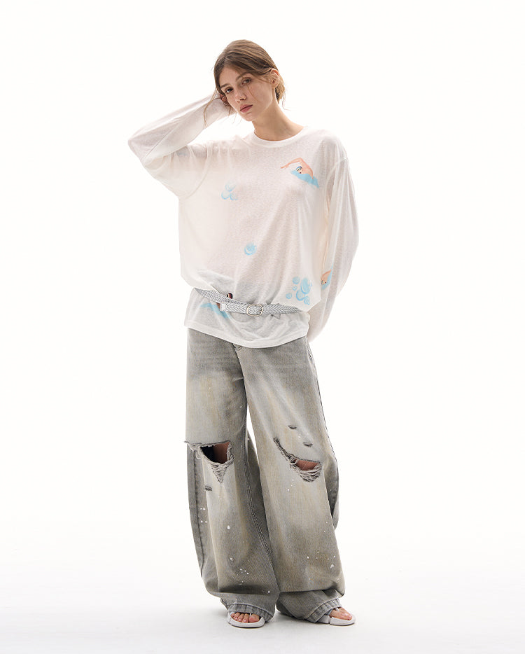 MADWITCH BREATHABLE OVERSIZED TOPS #880288