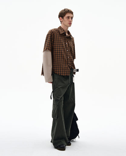 MADWITCH UNISEX FAUX TWO-PIECE SHIRT #CR601
