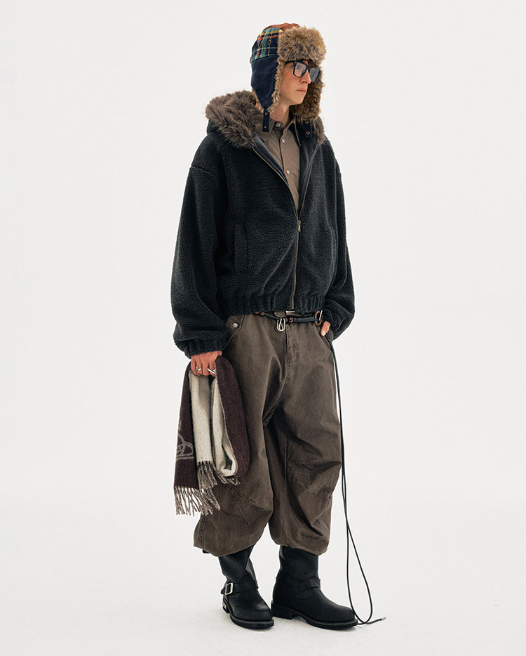 MADWITCH SHEAR HOODED COAT #BBXM026