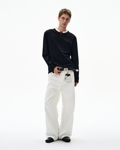 MADWITCH CLEAN FIT FAUX LAYERED SHIRT #RT30