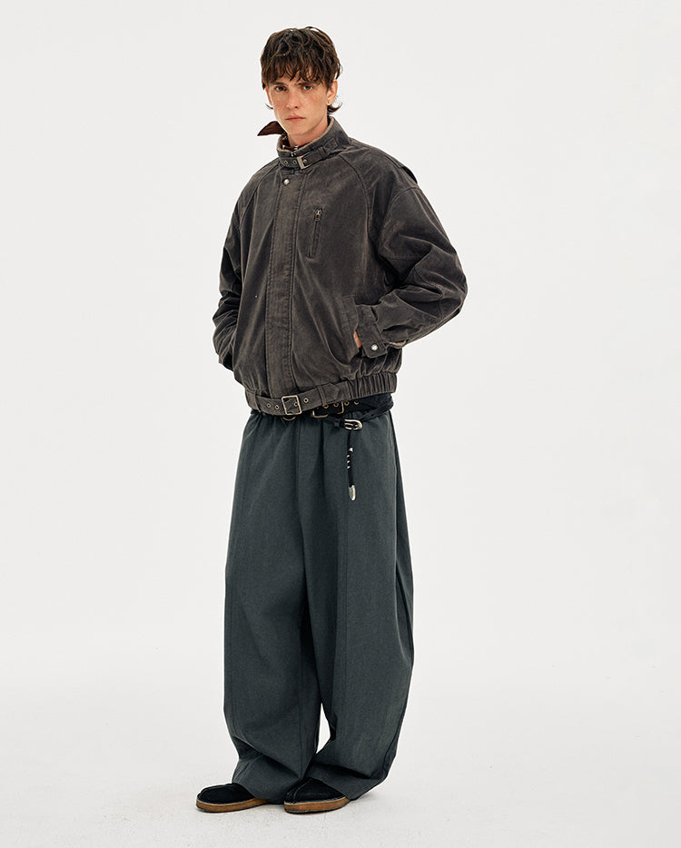 MADWITCH SUEDE QUILTED RECONSTRUCTION JACKET #AW25511