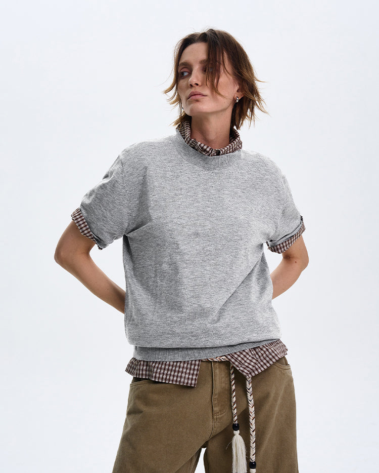 MADWITCH MINIMALIST CREW NECK CASUAL T-SHIRT #27331
