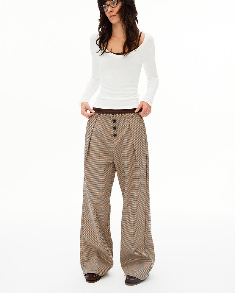 MADWIT HERITAGE DRAPED TROUSERS #CK6929