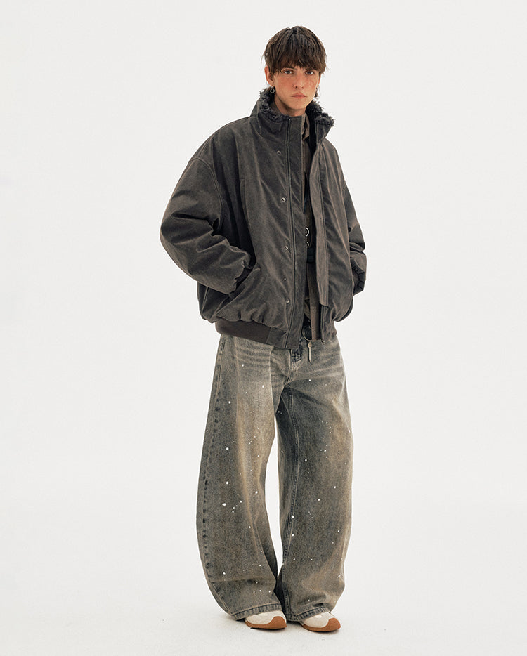 MADWITCH SUEDE SHEAR PARKA #AW25149