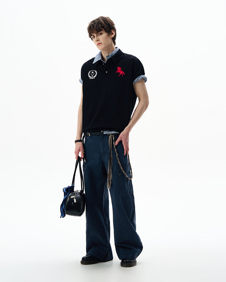 MADWITCH BADGE EMBROIDERED POLO #251388