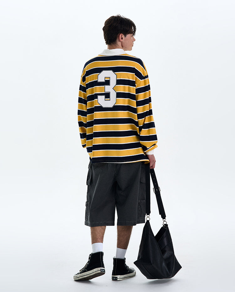 MADWITCH COLORBLOCK STRIPED LONG SLEEVE TEE #T56