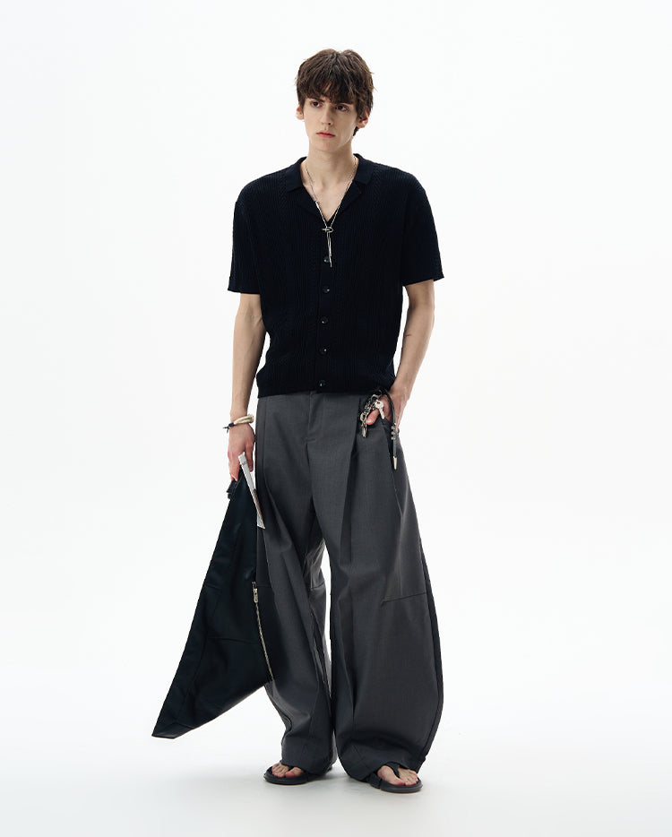 MADWITCH OLD MONEY CABLE KNIT SHIRT #68827