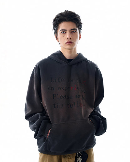 MADWITCH LETTER PRINT HOODIE #RH186