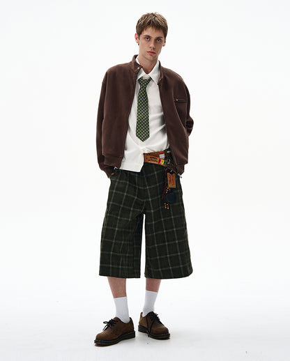 MADWITCH UNISEX MINIMALIST STAND COLLAR JACKET #AB1080