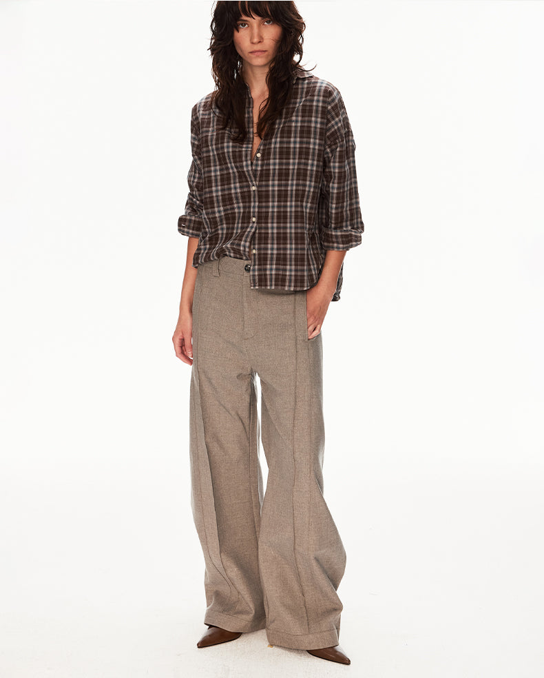 MADWIT WIDE LEG DRAPED TROUSERS #CK6936