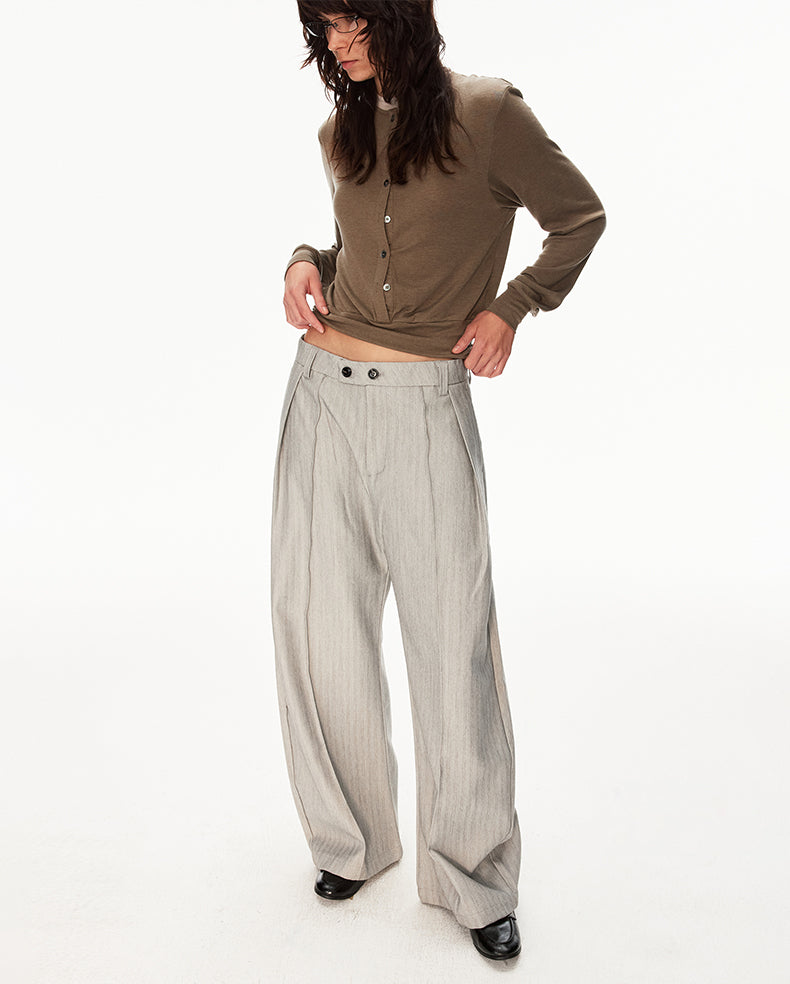 MADWIT DRAPED WIDE TROUSERS #CK6969