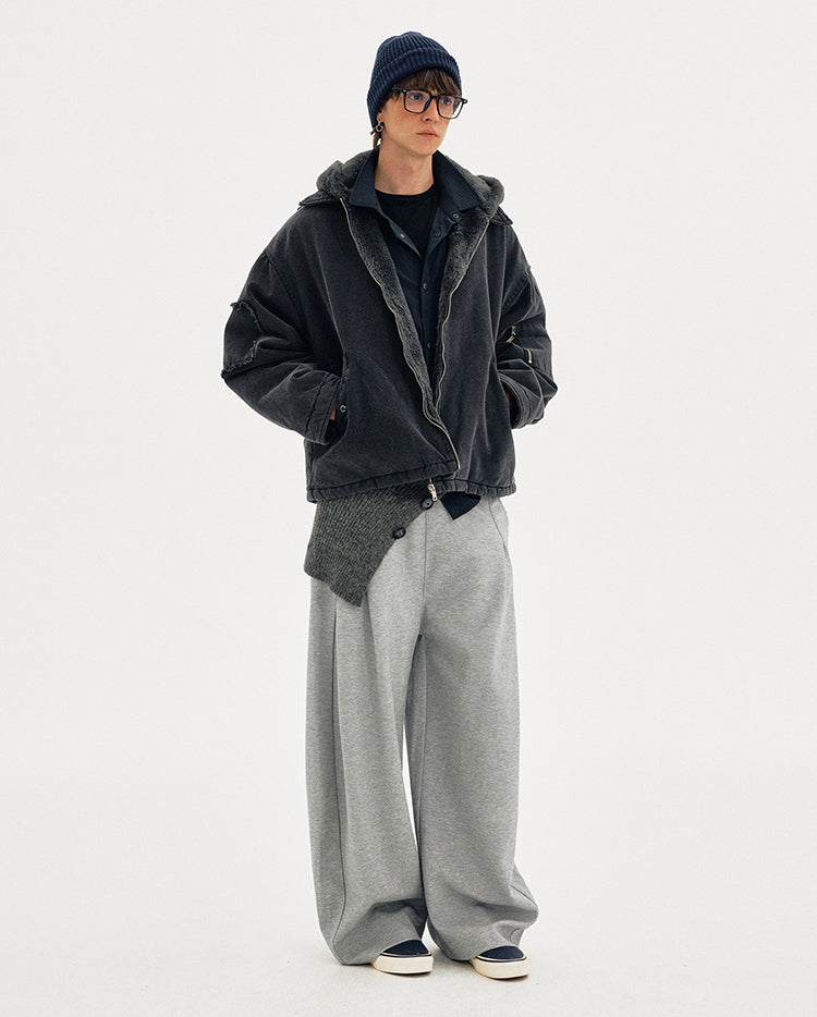 MADWITCH FAUX HOOD PARKA #MY128