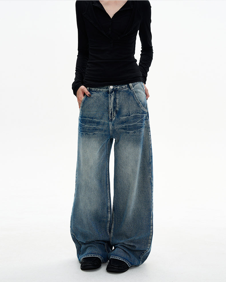 MADWITCH CRACK STRAIGHT DENIM #G6426