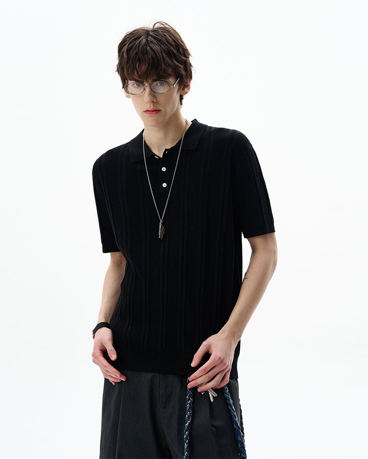 MADWITCH OLD MONEY KNIT TEE #LX0101