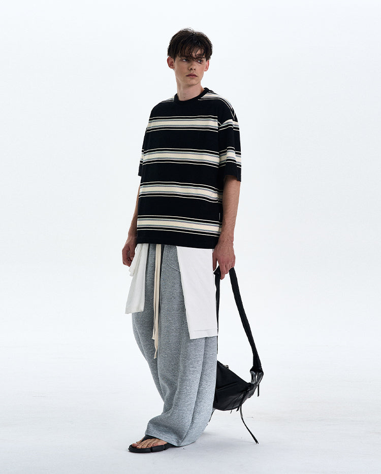 MADWITCH STRIPED SHORT SLEEVE SHIRT #27325